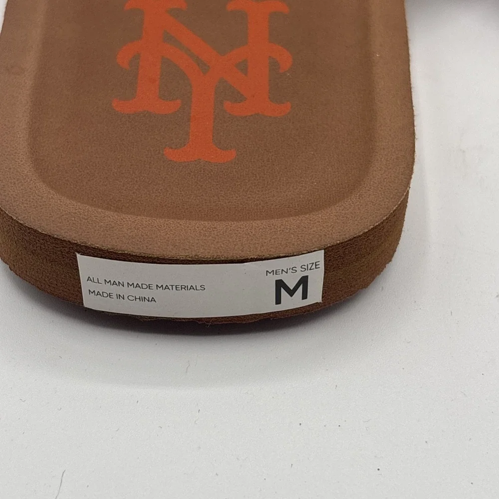 FOCO MLB New York Mets Slide on Sandals Flip Flops Men's Size M